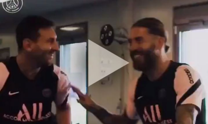 Przywitanie Ramosa z Messim w PSG! [VIDEO]